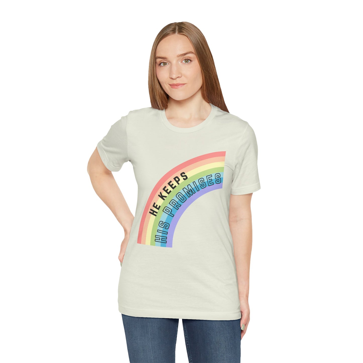 "He Keeps His Promises" Unisex Jersey Short Sleeve Tee