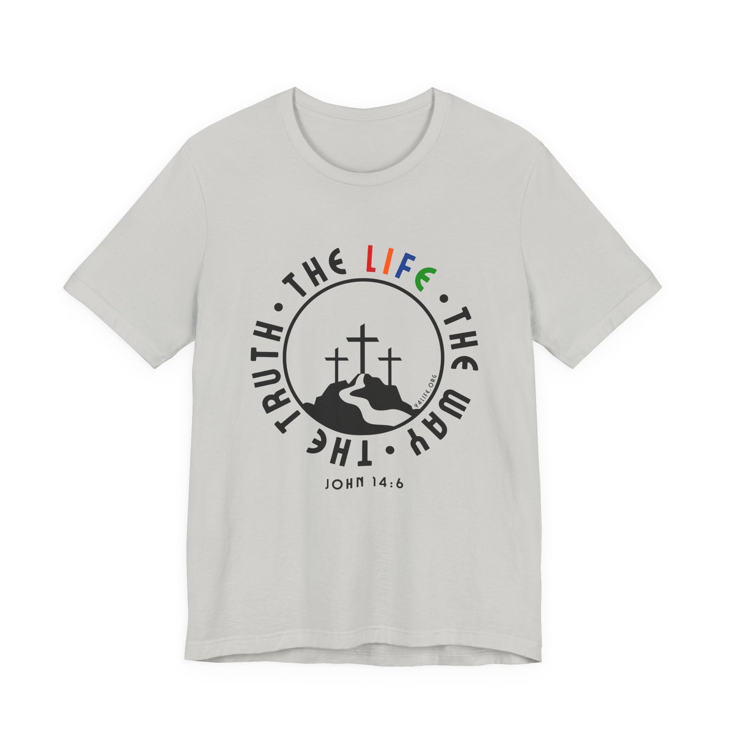 John 14:6 Multicolor Short Sleeve Tee