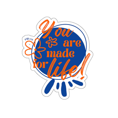 Made for Life Blue Kiss-Cut Sticker