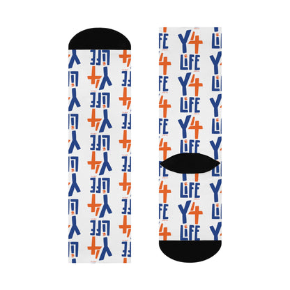 Y4Life Logo | Cushioned Crew Socks