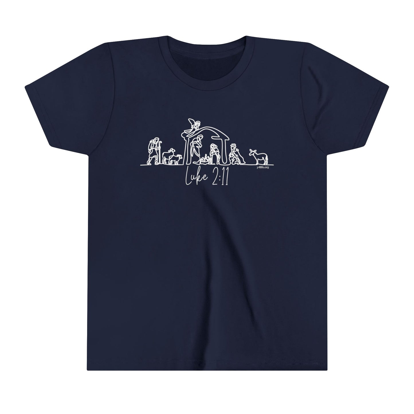 Luke 2:11 Nativity Youth Short Sleeve Tee