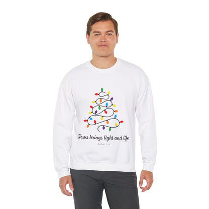 Jesus Brings Life and Light Crewneck Sweatshirt