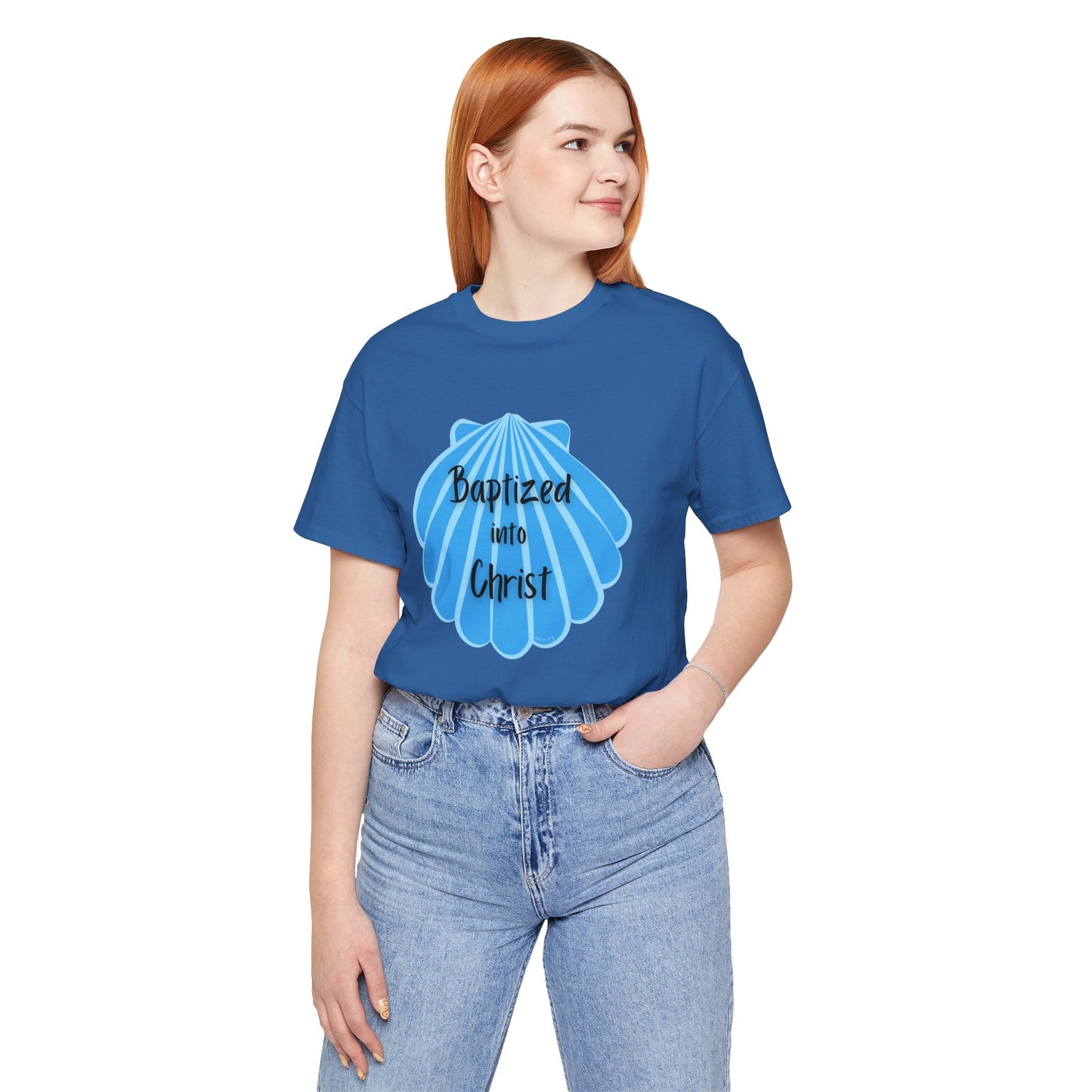 "Baptized into Christ" Unisex Jersey Short Sleeve Tee