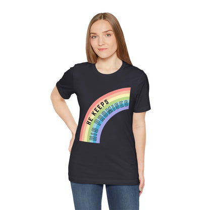 "He Keeps His Promises" Unisex Jersey Short Sleeve Tee