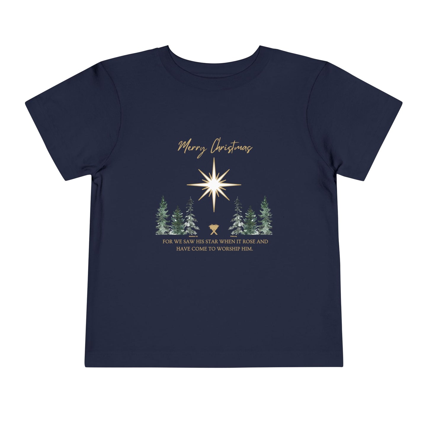 Merry Christmas Toddler Short Sleeve Tee