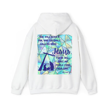 Matthew 1:21 Hooded Sweatshirt