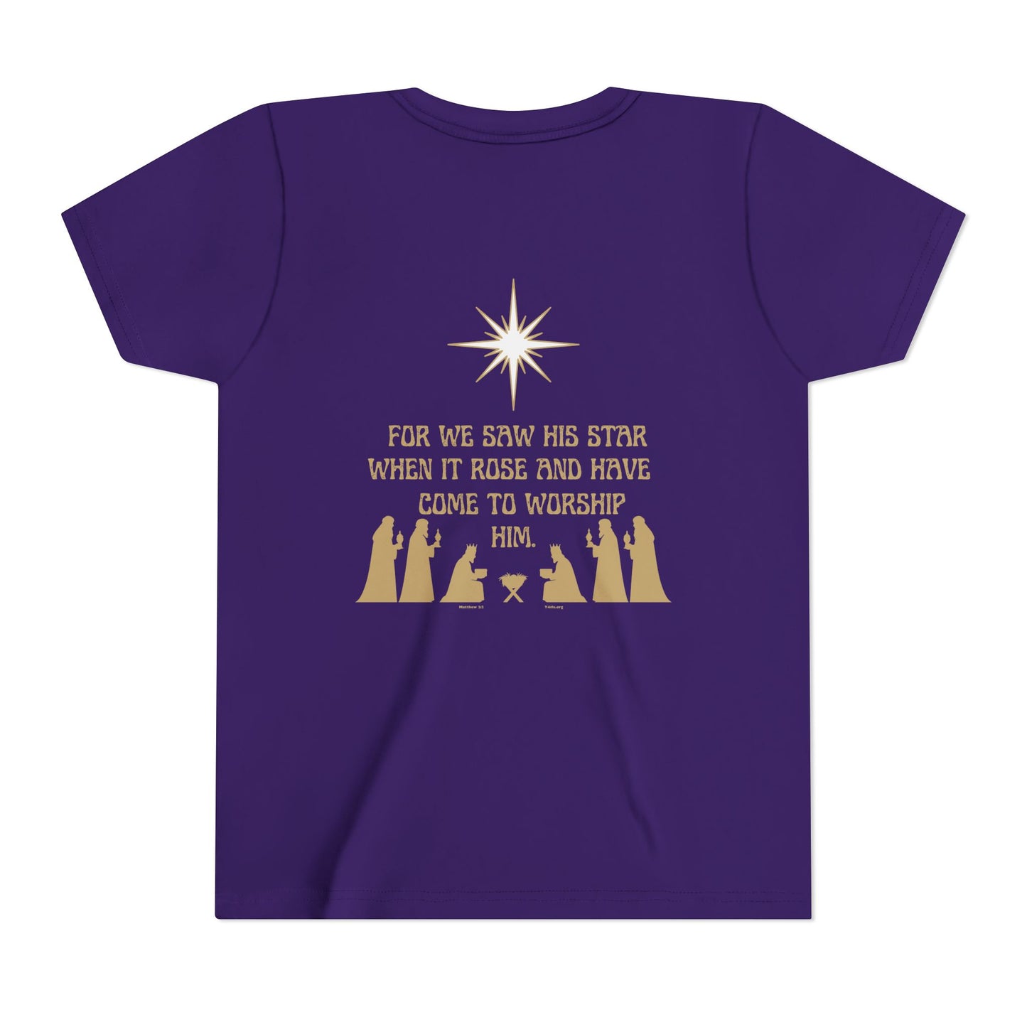 For We Saw His Star Youth Short Sleeve Tee