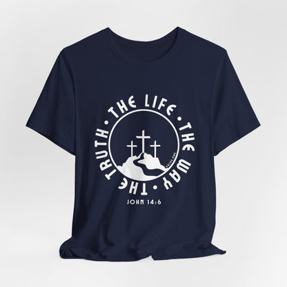 John 14:6 Single Color Short Sleeve Tee
