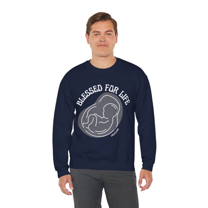 Blessed For Life Unisex Heavy Blend™ Crewneck Sweatshirt