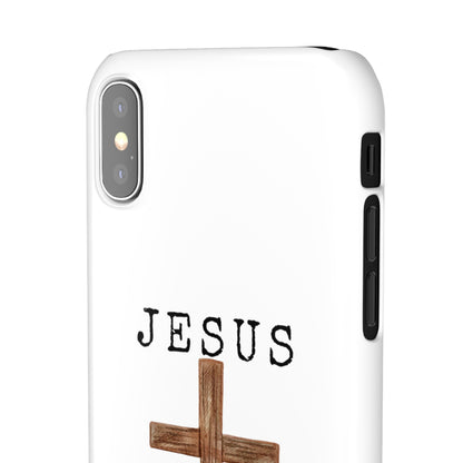 Jesus Saved Me Snap Cases