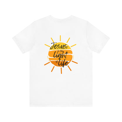 John 8:12 Unisex Jersey Short Sleeve Tee