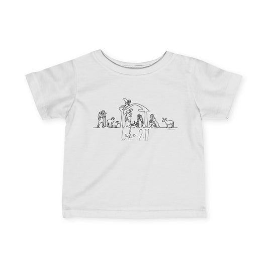 Luke 2:11 Nativity Infant Short Sleeve Tee