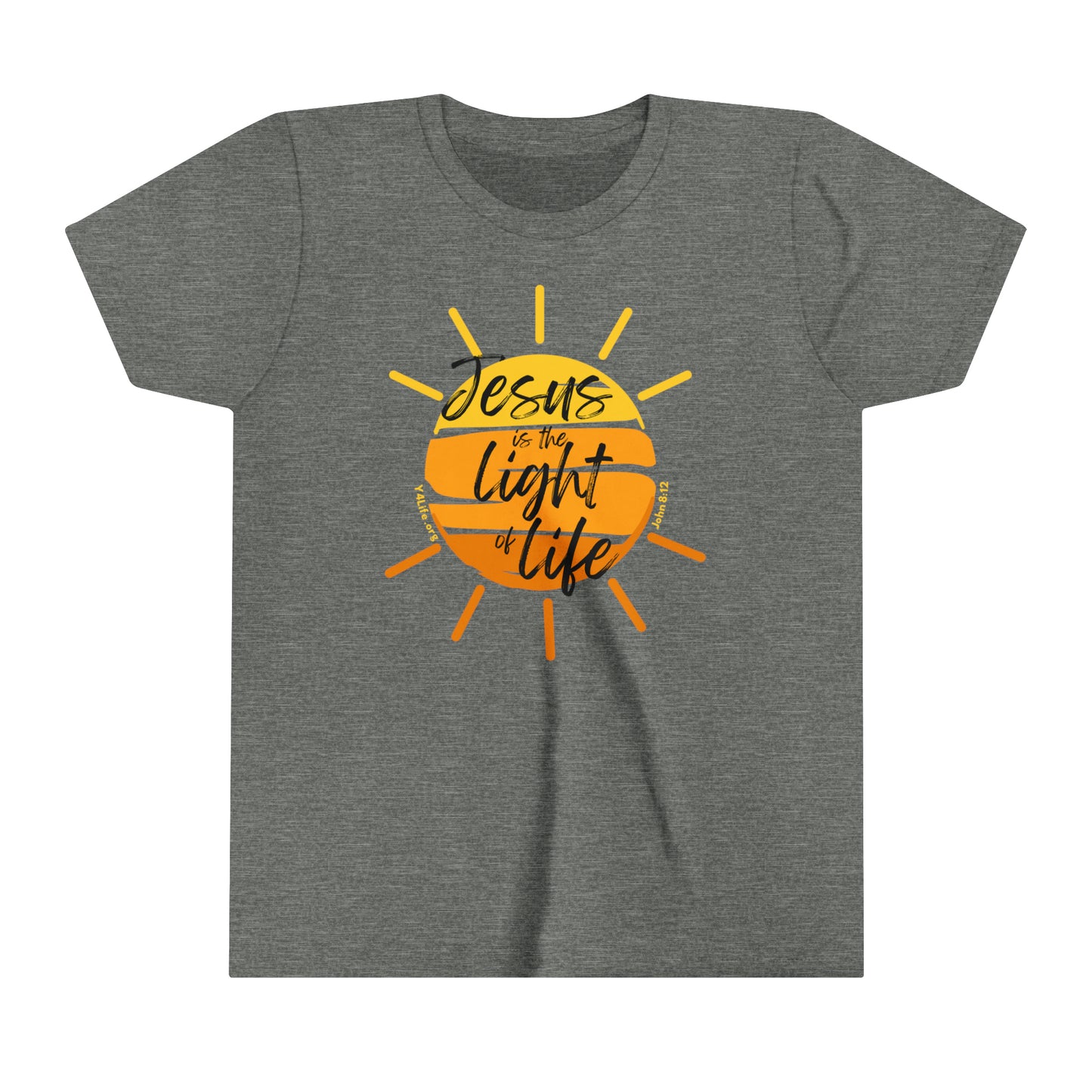 John 8:12 Youth Short Sleeve Tee