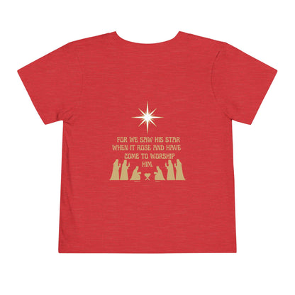 For We Saw His Star Toddler Short Sleeve Tee