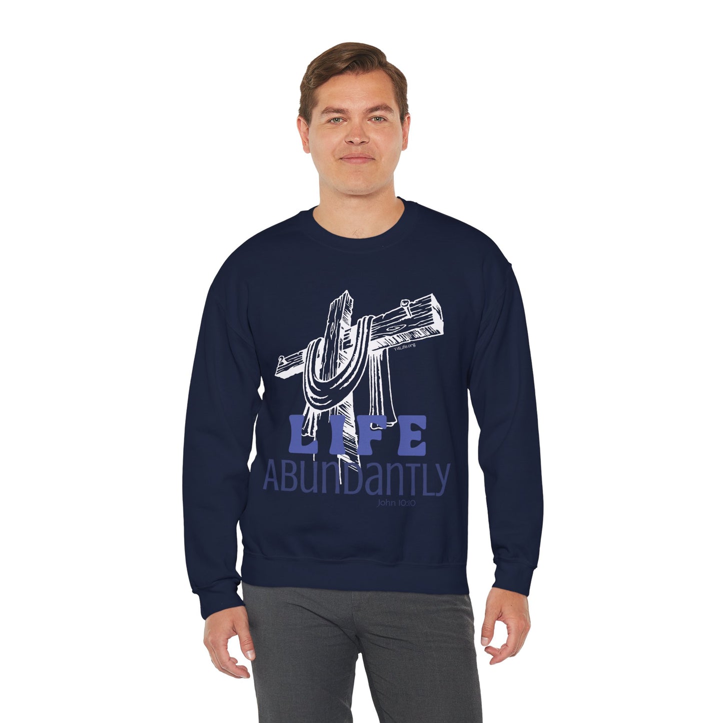 Life Abundantly Monochrome Crewneck Sweatshirt