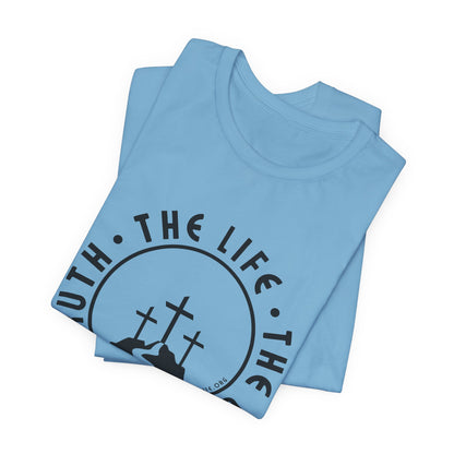 John 14:6 Single Color Short Sleeve Tee