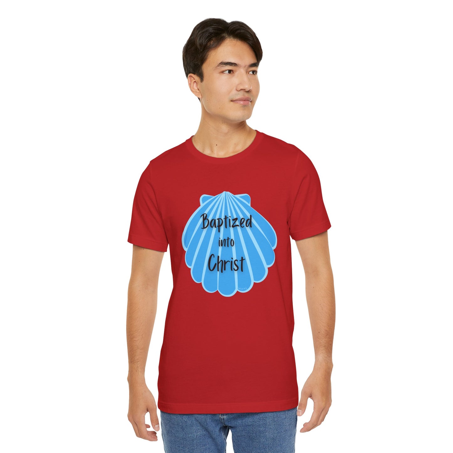"Baptized into Christ" Unisex Jersey Short Sleeve Tee