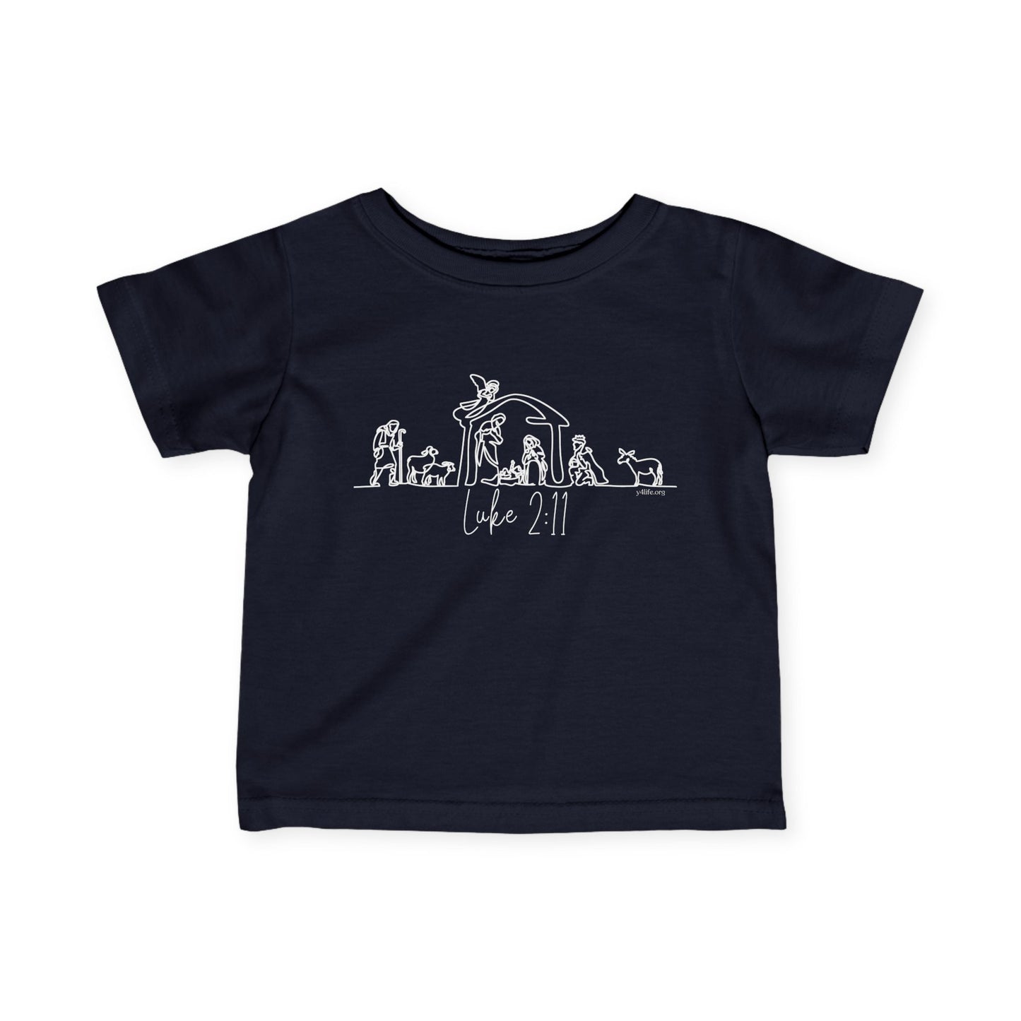 Luke 2:11 Nativity Infant Short Sleeve Tee