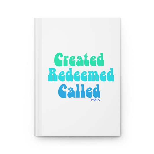 Retro Created, Redeemed, Called Matte Hardcover Journal