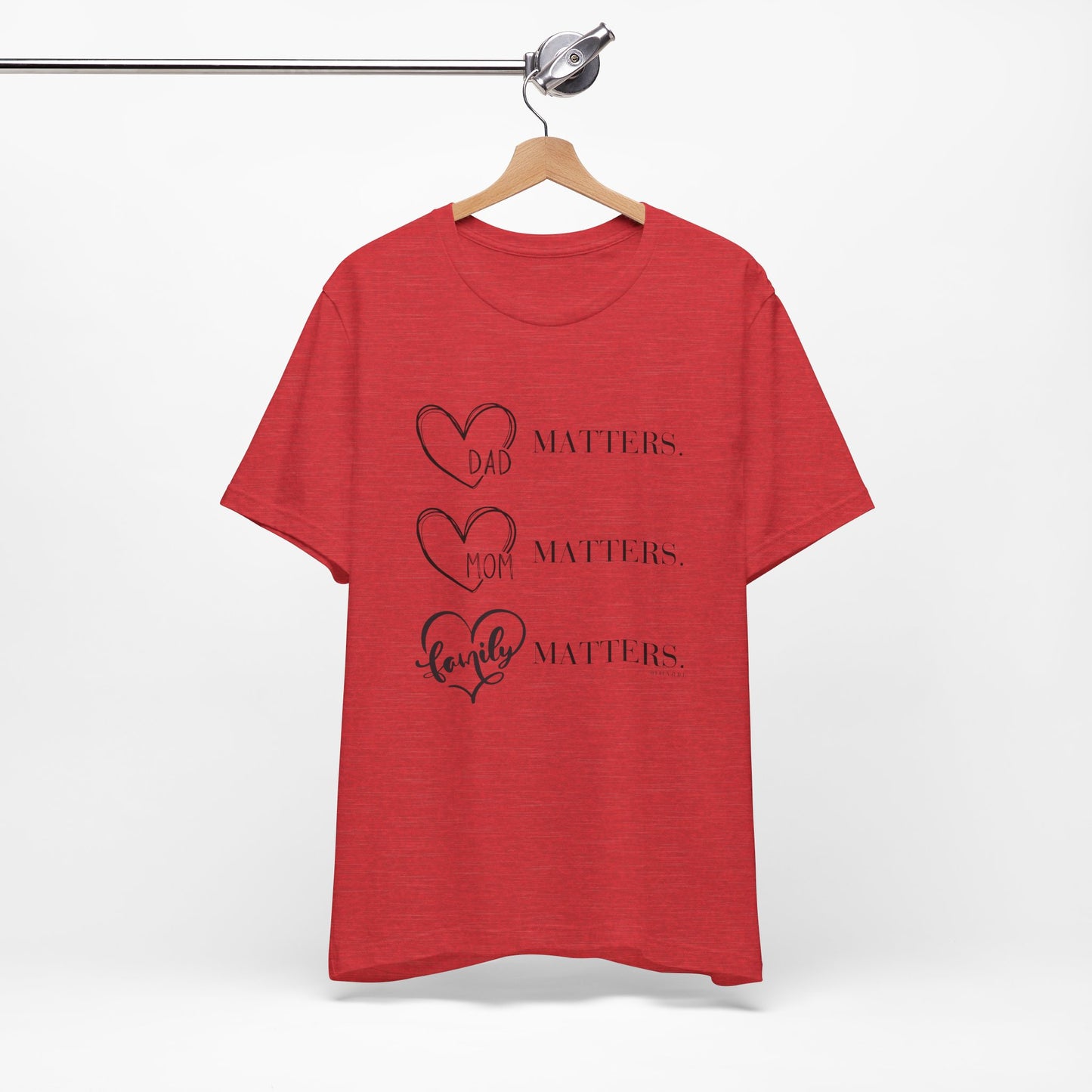 "Family Matters" (black print) Unisex Jersey Short Sleeve Tee