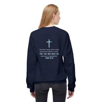 That They May Have Life Midweight Fleece Crewneck