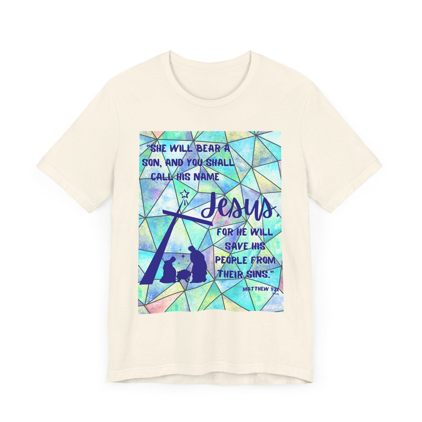 Matthew 1:21 Short Sleeve Tee