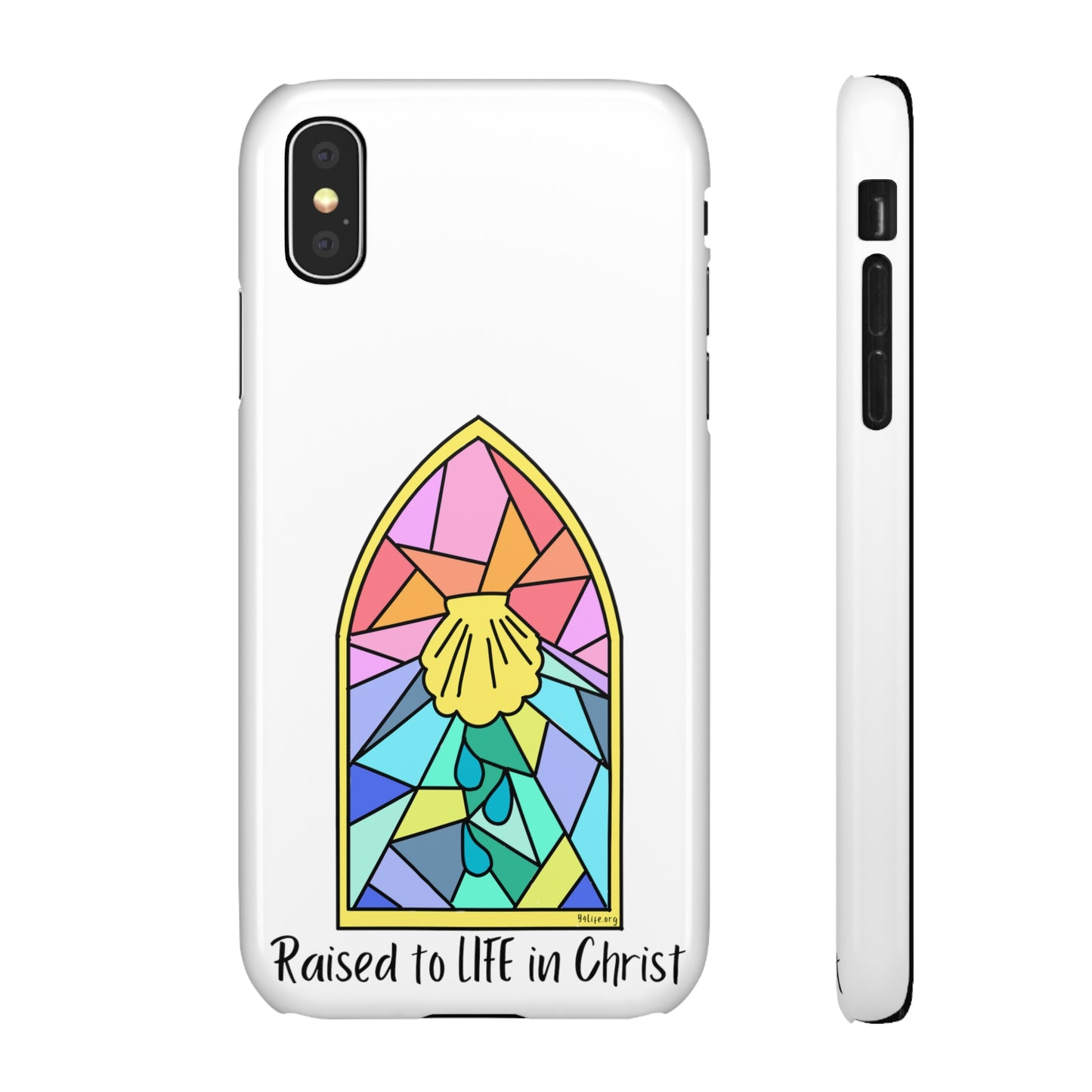 "Raised to Life in Christ" Snap Cases