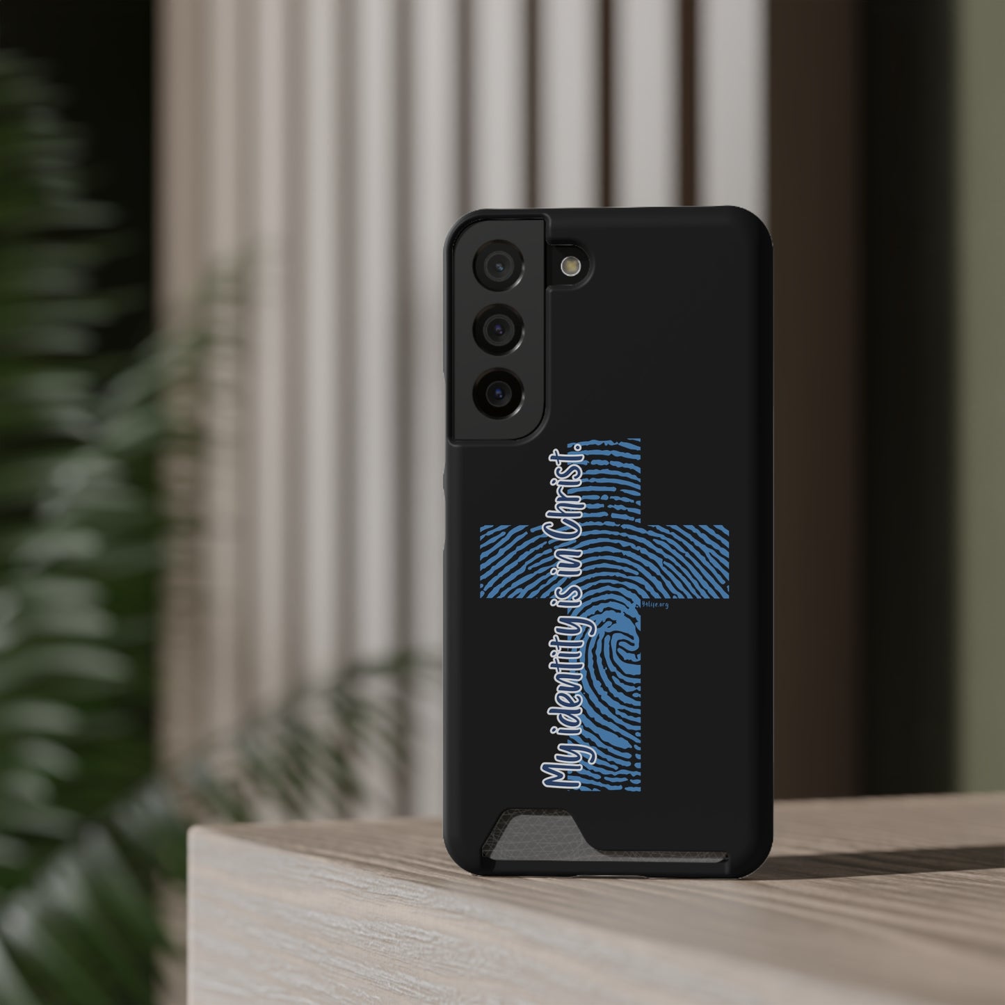 "My Identity is in Christ" Phone Case With Card Holder