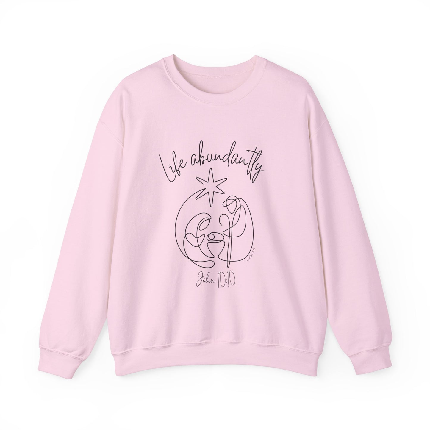 Life Abundantly Line Art Crewneck Sweatshirt