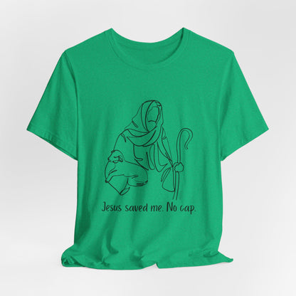 "Jesus Saved Me" Unisex Jersey Short Sleeve Tee