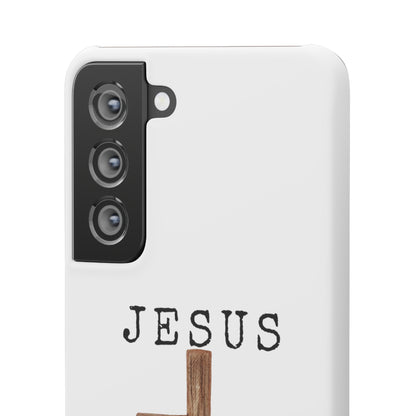 Jesus Saved Me Snap Cases