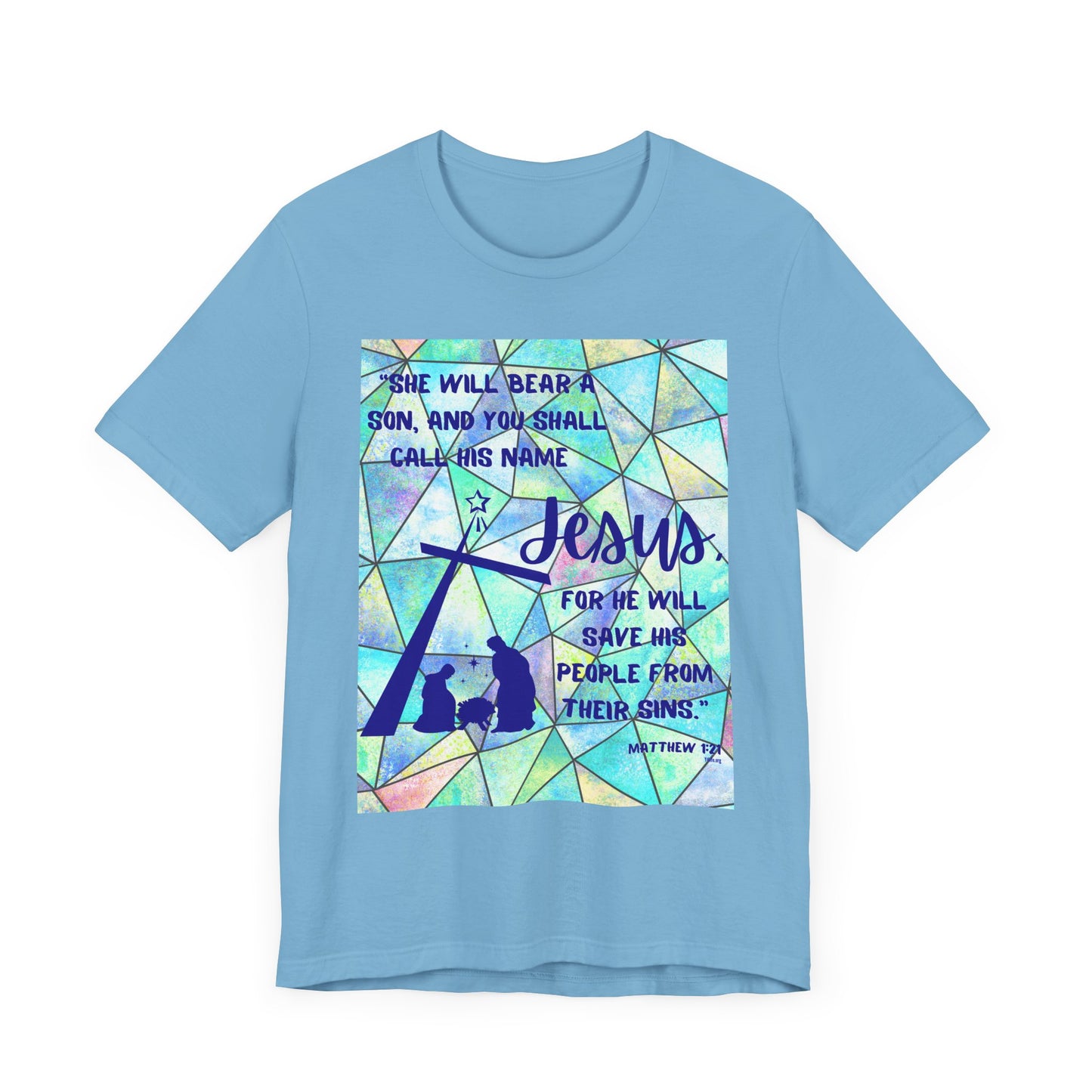 Matthew 1:21 Short Sleeve Tee