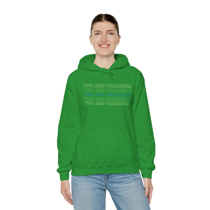 You Are Valuable Hooded Sweatshirt