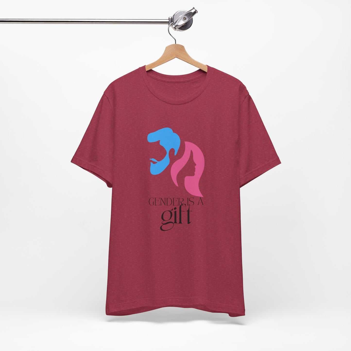 "Gender is a Gift" (faces) Unisex Jersey Short Sleeve Tee
