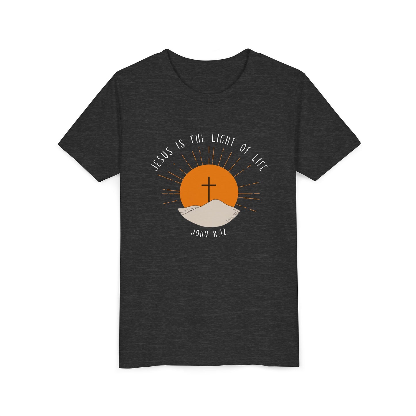 John 8:12 Youth Short Sleeve Tee