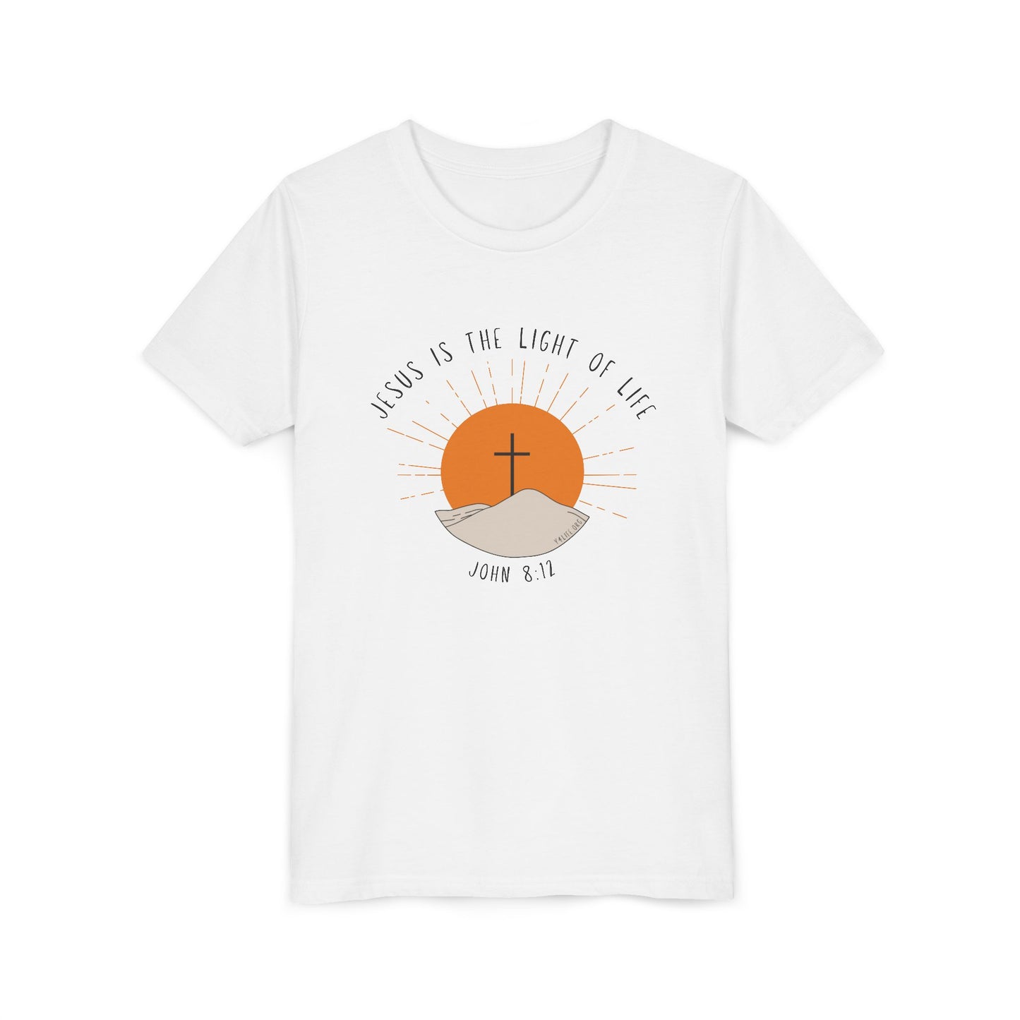 John 8:12 Youth Short Sleeve Tee