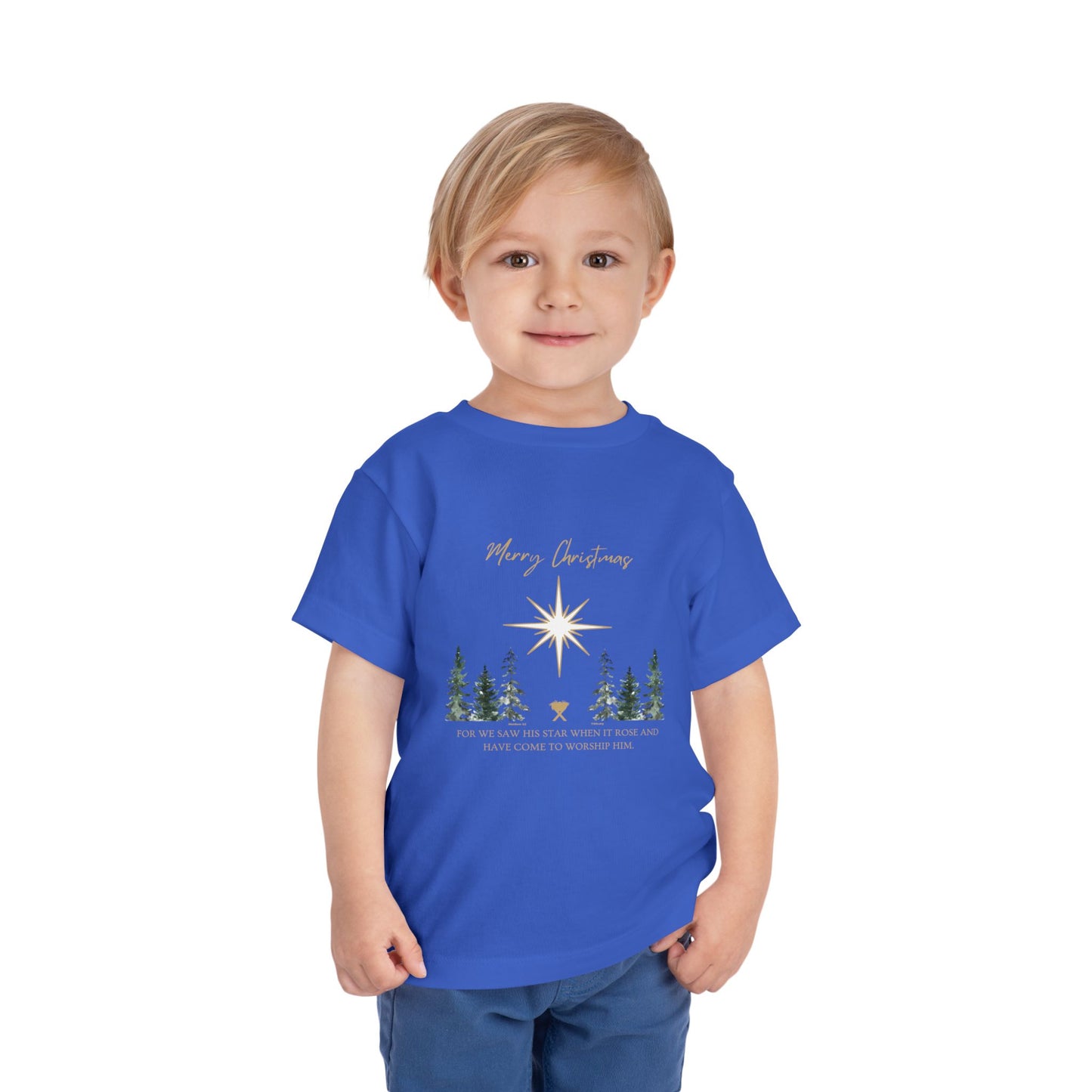 Merry Christmas Toddler Short Sleeve Tee