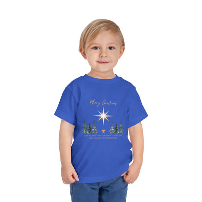 Merry Christmas Toddler Short Sleeve Tee