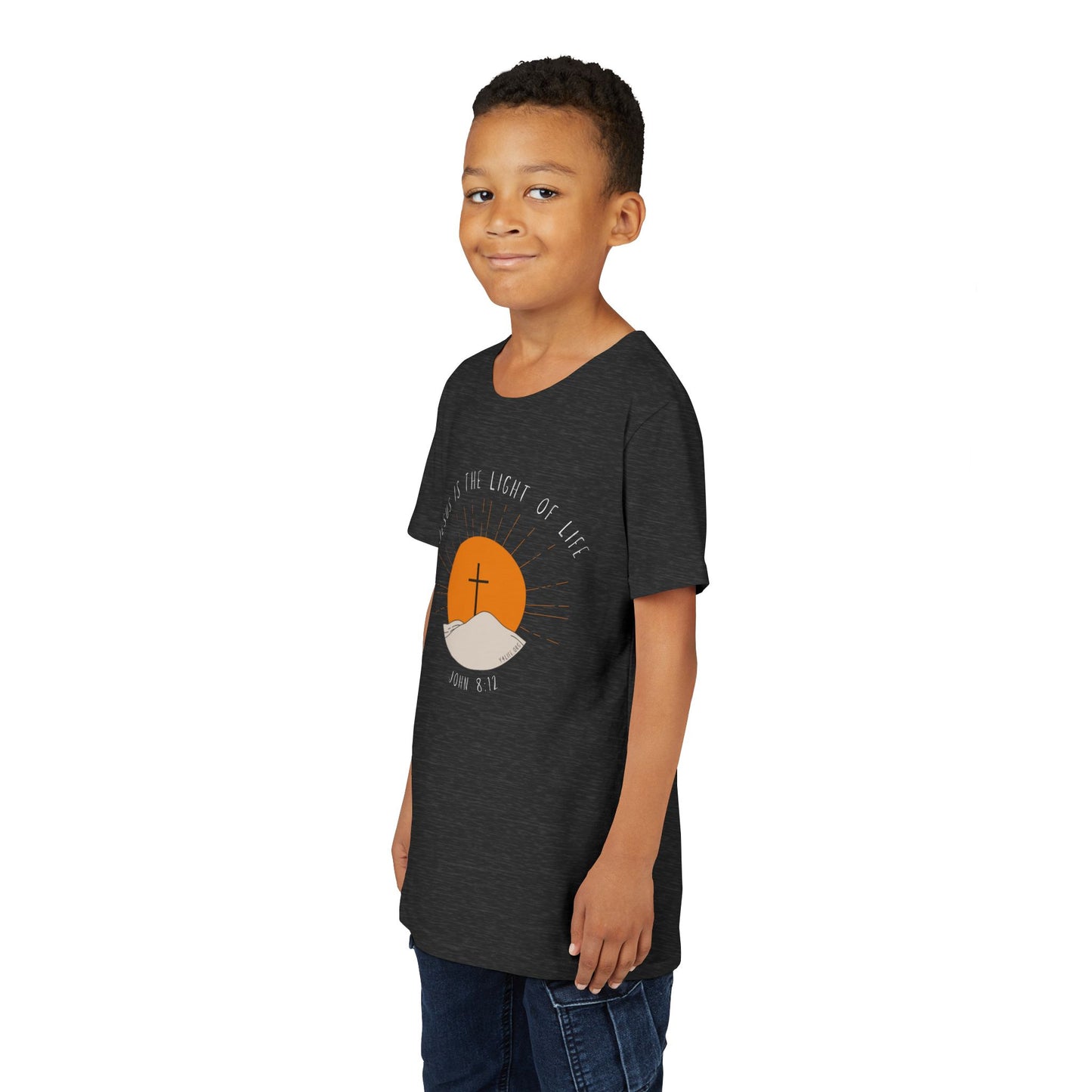 John 8:12 Youth Short Sleeve Tee