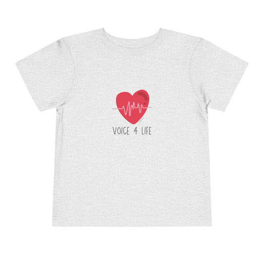 Voice 4 Life (Heartbeat) Toddler Short Sleeve Tee