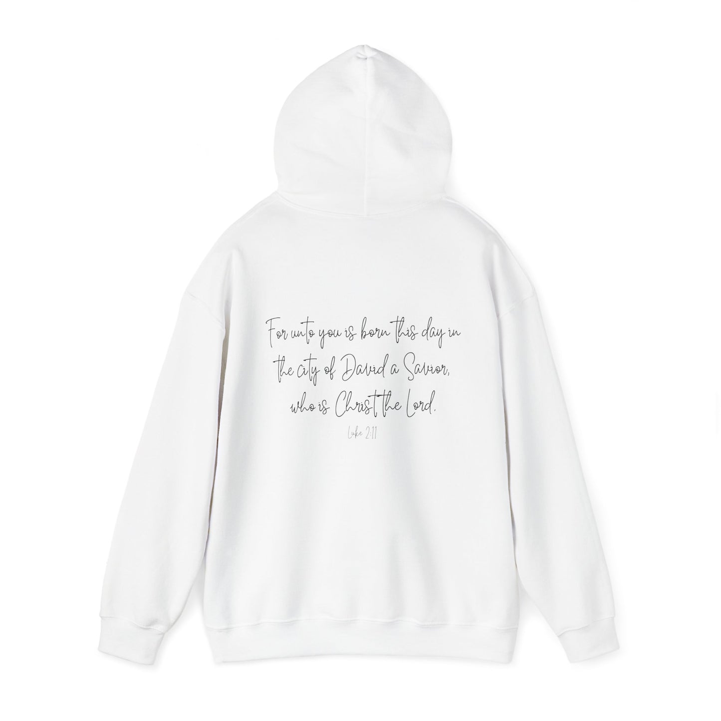 Luke 2:11 Manger Hooded Sweatshirt