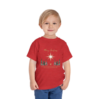 Merry Christmas Toddler Short Sleeve Tee