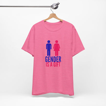 "Gender is a Gift" (full bodies) Unisex Jersey Short Sleeve Tee