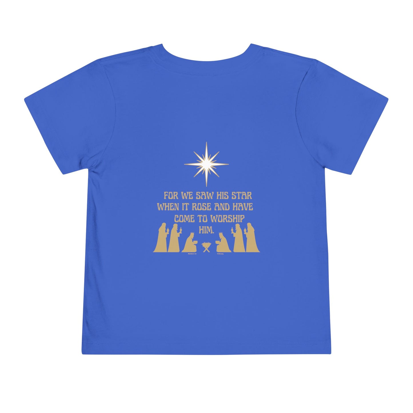 For We Saw His Star Toddler Short Sleeve Tee