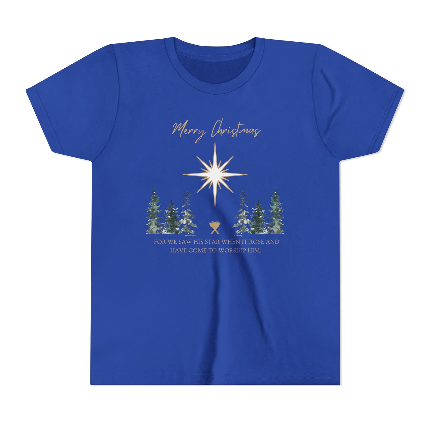Merry Christmas Youth Short Sleeve Tee