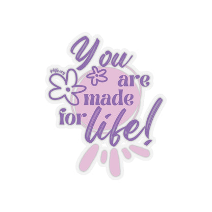 Made for Life Purple Kiss-Cut Sticker