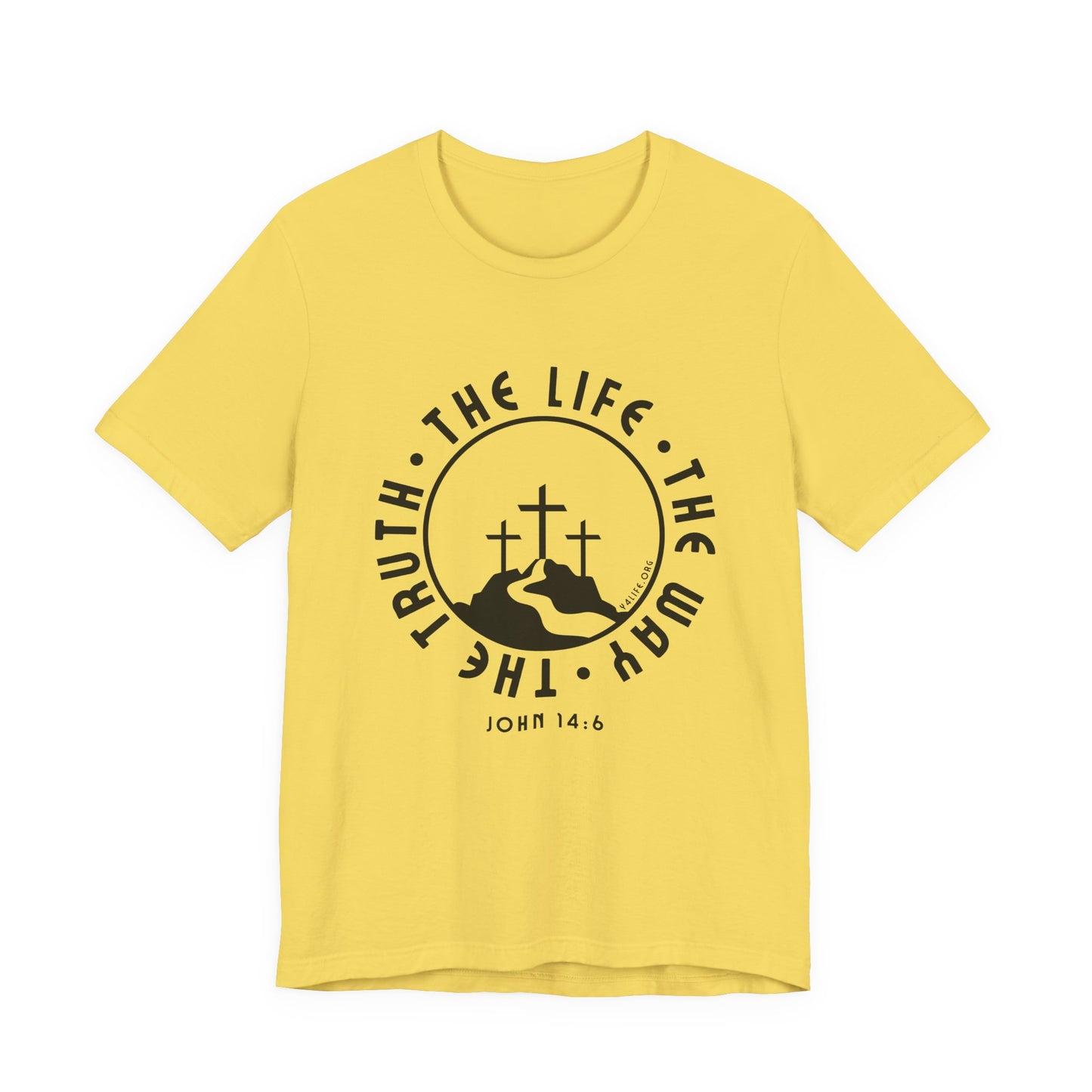 John 14:6 Single Color Short Sleeve Tee