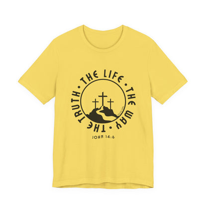 John 14:6 Single Color Short Sleeve Tee