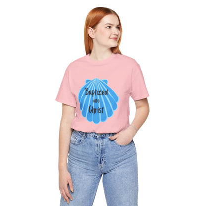 "Baptized into Christ" Unisex Jersey Short Sleeve Tee