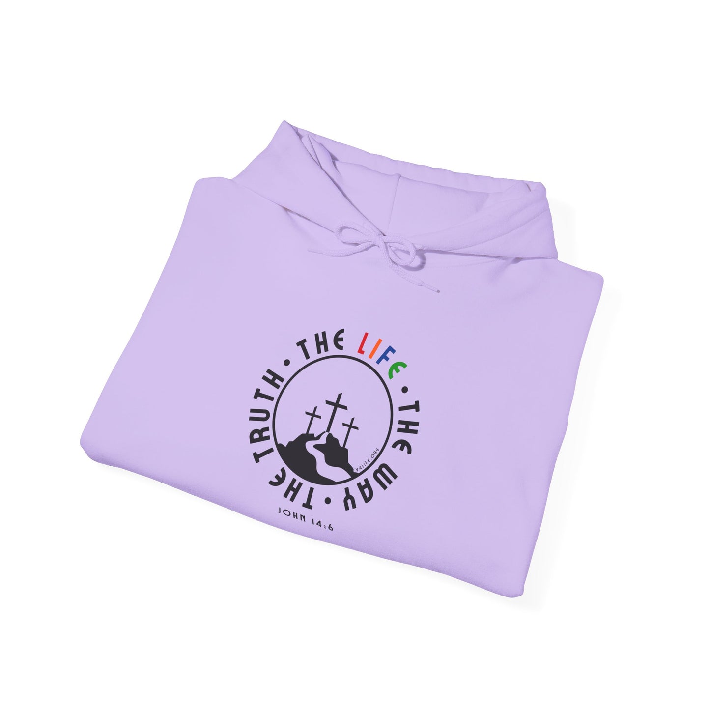 John 14:6 Multicolor Hooded Sweatshirt